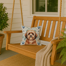 Load image into Gallery viewer, Sable Havanese Coastal Sea Glass Throw Pillow