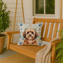 Load image into Gallery viewer, Sable Havanese Coastal Sea Glass Throw Pillow