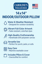 Load image into Gallery viewer, White Havanese Coastal Sea Glass Throw Pillow