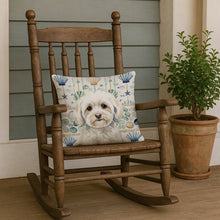 Load image into Gallery viewer, White Havanese Coastal Sea Glass Throw Pillow