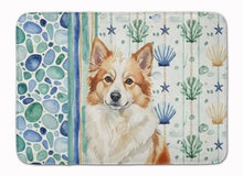 Load image into Gallery viewer, Tan Icelandic Sheepdog Coastal Sea Glass Memory Foam Kitchen Mat