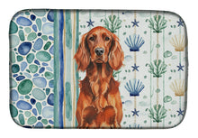 Load image into Gallery viewer, Irish Setter Coastal Sea Glass Dish Drying Mat