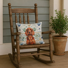 Load image into Gallery viewer, Irish Setter Coastal Sea Glass Throw Pillow
