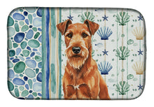 Load image into Gallery viewer, Irish Terrier Coastal Sea Glass Dish Drying Mat