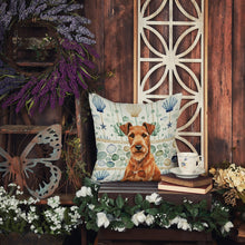 Load image into Gallery viewer, Irish Terrier Coastal Sea Glass Throw Pillow
