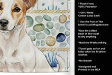 Load image into Gallery viewer, White and Tan Jack Russell Terrier Coastal Sea Glass Kitchen Towel