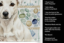 Load image into Gallery viewer, White Jack Russell Terrier Coastal Sea Glass Kitchen Towel