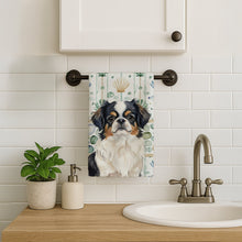 Load image into Gallery viewer, Tricolor Japanese Chin Coastal Sea Glass Kitchen Towel