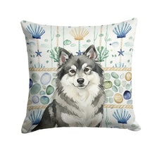 Load image into Gallery viewer, Keeshond Coastal Sea Glass Throw Pillow
