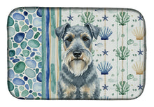 Load image into Gallery viewer, Kerry Blue Terrier Coastal Sea Glass Dish Drying Mat