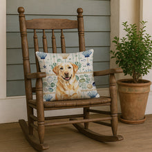 Load image into Gallery viewer, Yellow Labrador Retriever Coastal Sea Glass Throw Pillow