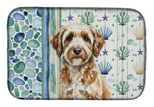 Load image into Gallery viewer, Lagotto Romagnolo Coastal Sea Glass Dish Drying Mat