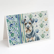 Load image into Gallery viewer, Blue Lakeland Terrier Coastal Sea Glass Greeting Cards Pack of 8