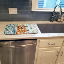 Load image into Gallery viewer, Red Leonberger Coastal Sea Glass Dish Drying Mat