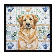 Load image into Gallery viewer, Sandy Leonberger Coastal Sea Glass Framed Metal Print