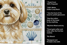 Load image into Gallery viewer, Cream Lhasa Apso Coastal Sea Glass Kitchen Towel