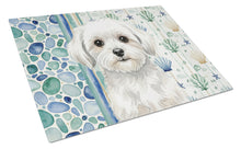 Load image into Gallery viewer, Maltese Coastal Sea Glass Glass Cutting Board