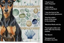 Load image into Gallery viewer, Manchester Terrier Coastal Sea Glass Kitchen Towel