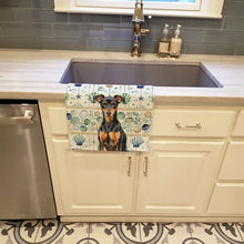 Load image into Gallery viewer, Manchester Terrier Coastal Sea Glass Kitchen Towel