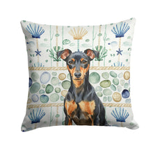 Load image into Gallery viewer, Manchester Terrier Coastal Sea Glass Throw Pillow