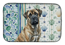 Load image into Gallery viewer, Brindle Mastiff Coastal Sea Glass Dish Drying Mat