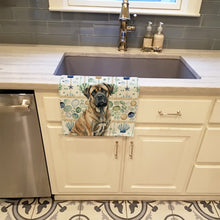 Load image into Gallery viewer, Brindle Mastiff Coastal Sea Glass Kitchen Towel