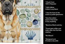 Load image into Gallery viewer, Fawn Mastiff Coastal Sea Glass Kitchen Towel