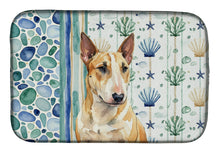 Load image into Gallery viewer, Miniature Bull Terrier Coastal Sea Glass Dish Drying Mat
