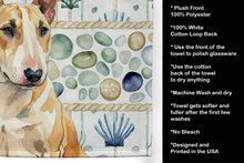 Load image into Gallery viewer, Miniature Bull Terrier Coastal Sea Glass Kitchen Towel