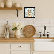 Load image into Gallery viewer, Miniature Bull Terrier Coastal Sea Glass Framed Metal Print