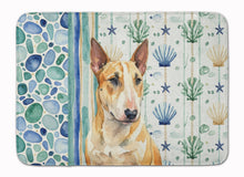 Load image into Gallery viewer, Miniature Bull Terrier Coastal Sea Glass Memory Foam Kitchen Mat