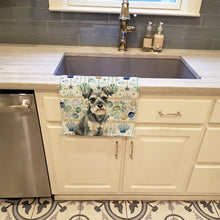Load image into Gallery viewer, Miniature Schnauzer Coastal Sea Glass Kitchen Towel