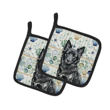 Load image into Gallery viewer, Mudi Coastal Sea Glass Pair of Pot Holders