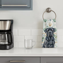 Load image into Gallery viewer, Black Neapolitan Mastiff Coastal Sea Glass Kitchen Towel