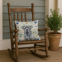 Load image into Gallery viewer, Blue Neapolitan Mastiff Coastal Sea Glass Throw Pillow