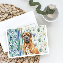 Load image into Gallery viewer, Neapolitan Mastiff Coastal Sea Glass Greeting Cards Pack of 8
