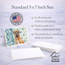Load image into Gallery viewer, Neapolitan Mastiff Coastal Sea Glass Greeting Cards Pack of 8