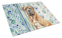 Load image into Gallery viewer, Neapolitan Mastiff Coastal Sea Glass Glass Cutting Board