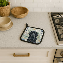 Load image into Gallery viewer, Black Newfoundland Coastal Sea Glass Pair of Pot Holders