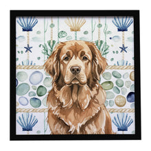 Load image into Gallery viewer, Brown Newfoundland Coastal Sea Glass Framed Metal Print