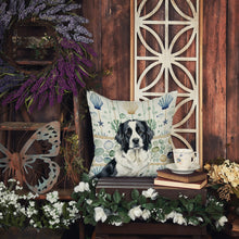 Load image into Gallery viewer, Landseer Newfoundland Coastal Sea Glass Throw Pillow