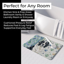 Load image into Gallery viewer, Landseer Newfoundland Coastal Sea Glass Memory Foam Kitchen Mat