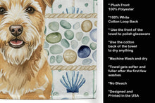Load image into Gallery viewer, Wheaten Norfolk Terrier Coastal Sea Glass Kitchen Towel