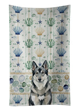 Load image into Gallery viewer, Norwegian Elkhound Coastal Sea Glass Kitchen Towel