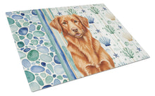 Load image into Gallery viewer, Copper Nova Scotia Duck Tolling Retriever Coastal Sea Glass Glass Cutting Board