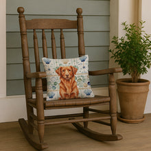 Load image into Gallery viewer, Copper Nova Scotia Duck Tolling Retriever Coastal Sea Glass Throw Pillow