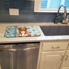 Load image into Gallery viewer, Orange Nova Scotia Duck Tolling Retriever Coastal Sea Glass Dish Drying Mat