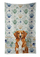 Load image into Gallery viewer, Orange Nova Scotia Duck Tolling Retriever Coastal Sea Glass Kitchen Towel
