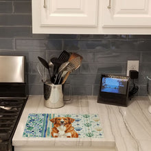 Load image into Gallery viewer, Orange Nova Scotia Duck Tolling Retriever Coastal Sea Glass Glass Cutting Board