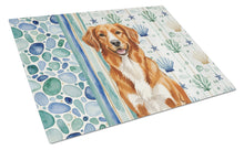 Load image into Gallery viewer, Orange Nova Scotia Duck Tolling Retriever Coastal Sea Glass Glass Cutting Board